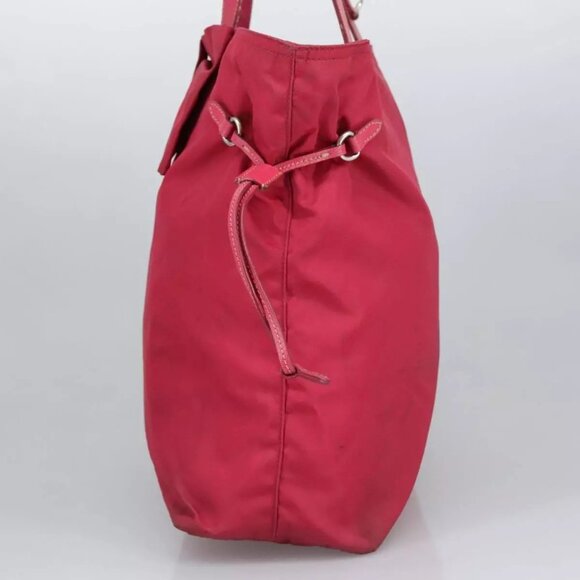 PRADA Tote Bag Nylon Pink Gold Auth - Picture 4 of 15